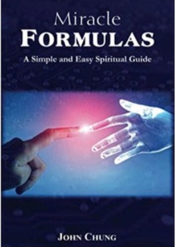 Cover of a spiritual guidebook titled 'Formulas' with two hands reaching out under a starry sky.