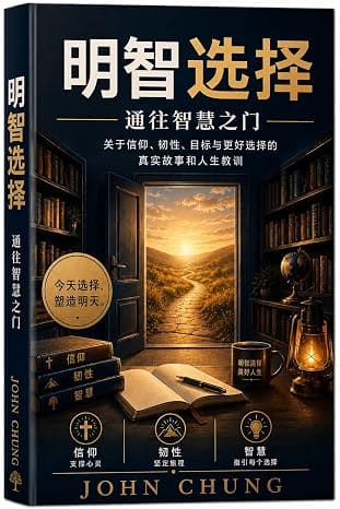 Book cover featuring a doorway and shelves.